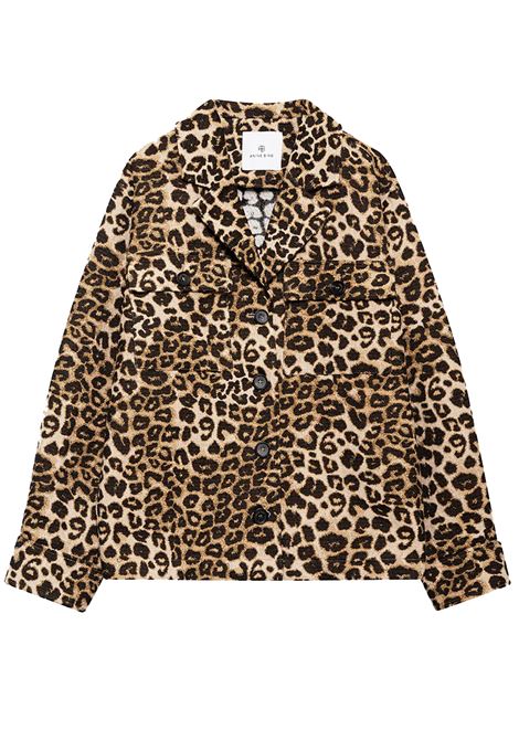 giacca flynn donna leopard ANINE BING | A-01-7020223
